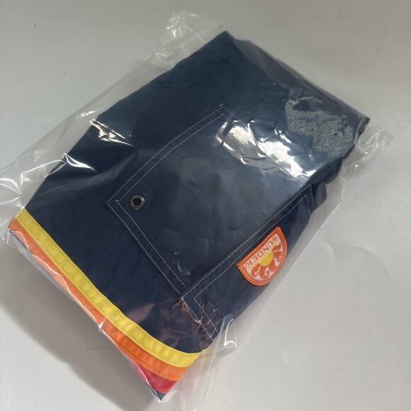 Sundek Lined Swim Trunks Shorts Boardshorts Rainbow Stripes XXXL Navy‎ Blue Surf - Picture 10 of 10